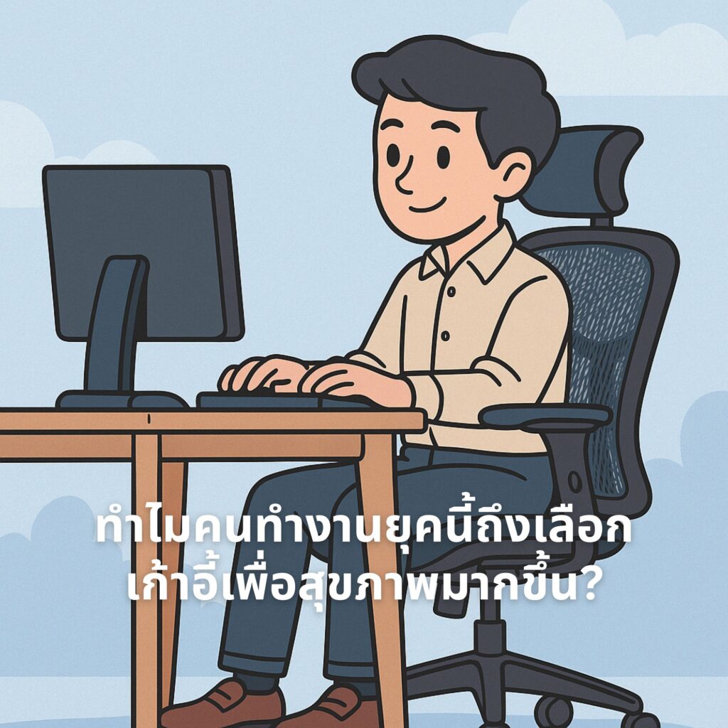 ทำไมคนทำงานยุคนี้ถึงเลือกเก้าอี้เพื่อสุขภาพมากขึ้น?