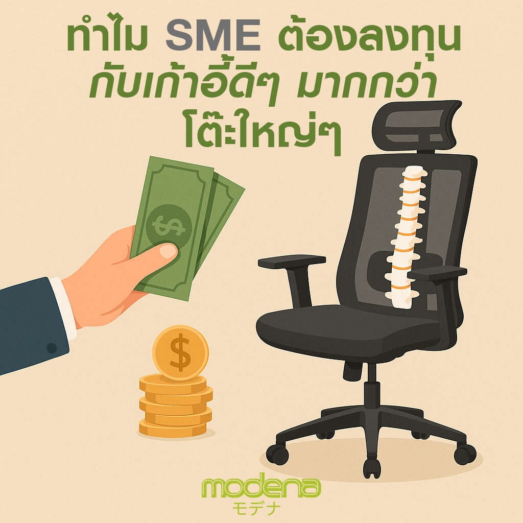 ทำไม SME ต้องลงทุนกับเก้าอี้ดี ๆ มากกว่าโต๊ะใหญ่ๆ?