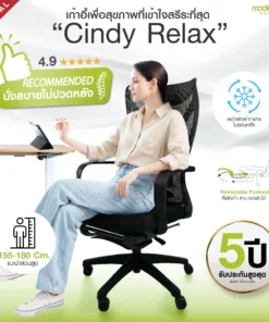 (กรุงเทพฯจัดส่งฟรีแบบประกอบ) เก้าอี้เพื่อสุขภาพ Cindy Relax